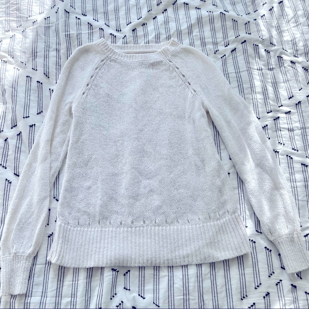 Loft White Sweater